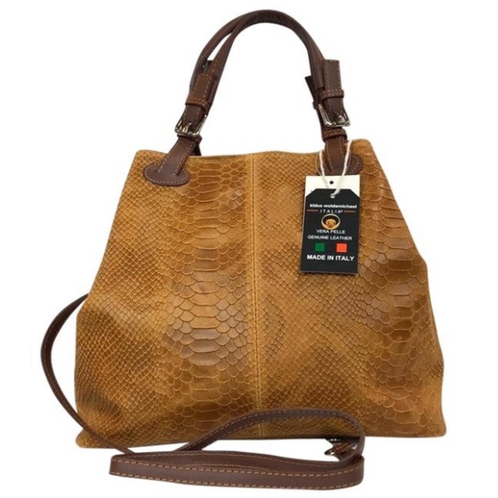 Kidus woldemichael made in Italy Leather satchel